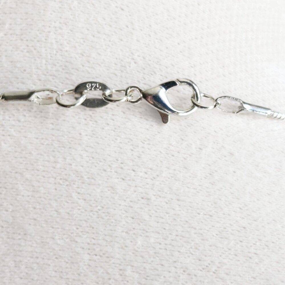 AUSTRALIAN TRIPLET OPAL HEART PENDANT STERLING CHAIN 100% ARTISAN NEWHANDCAFTED - Picture 10 of 10